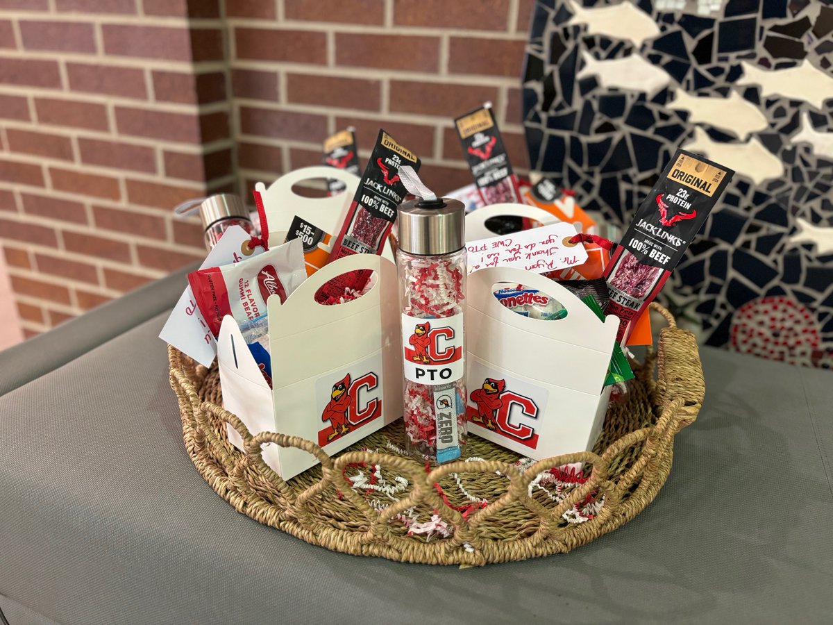 👀, I spy CWE's behind-the-scene heros! To celebrate School Custodial Staff Appreciation Week, the Custodian’s received snacks, a CWE water bottle with Gatorade sticks &amp; gift cards so they could treat themselves. 
We appreciate YOU, Ryan, Willie, Adel and Robert!