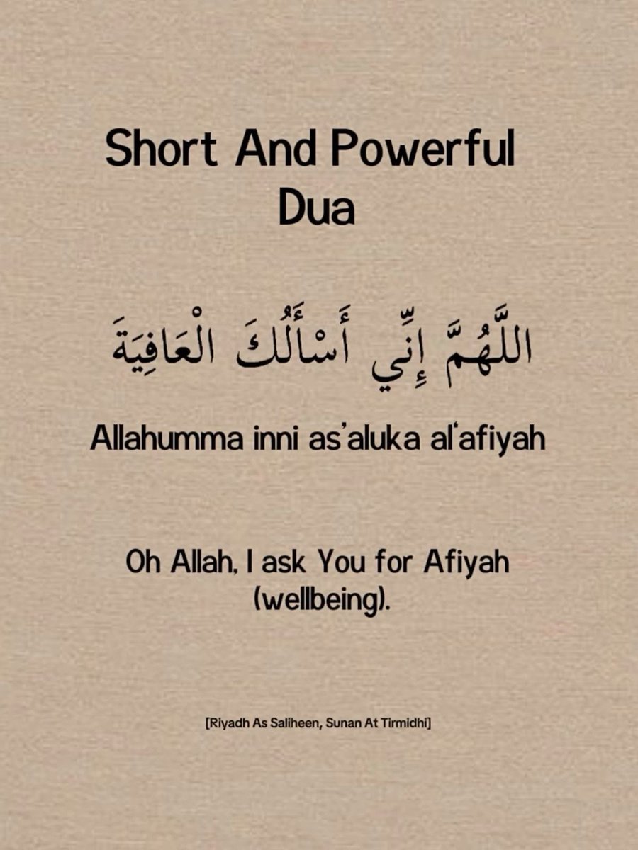 RoguePips_'s tweet photo. A short &amp; Powerful Du'a For Afiyah (Well-being) ❤️‍🩹🤲🏽📿 https://t.co/jiPzcGTFrA