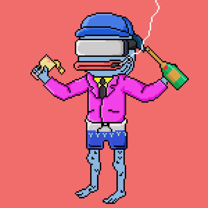 First up #805. $BLUB knows how to have fun. 
Let's celebrate #Blubtober with some champagne🥂

1️⃣ Follow <a href="/blubsui/">BLUB</a> 
2⃣ Like &amp; RT
3⃣ Drop a comment: #Blubtober on $SUI &amp; interaction with $BLUB <a href="/blubsui/">BLUB</a> (screen capture etc) 

Current Blubbers NFT fp is over 300 SUI. Let's go