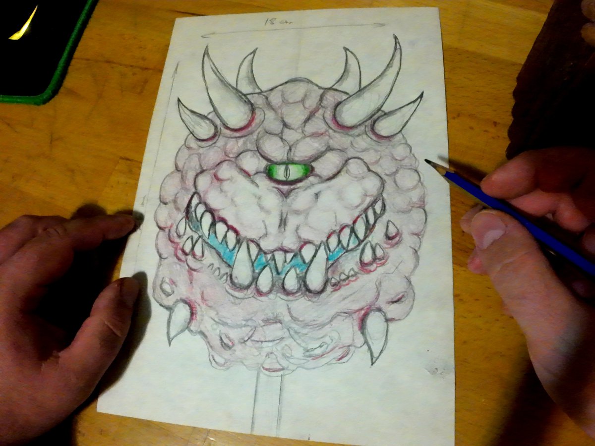 FiguratifEvren's tweet image. A new #doom character statue project has begun. Looks like it will be a pretty big figure! 
#cacodemon