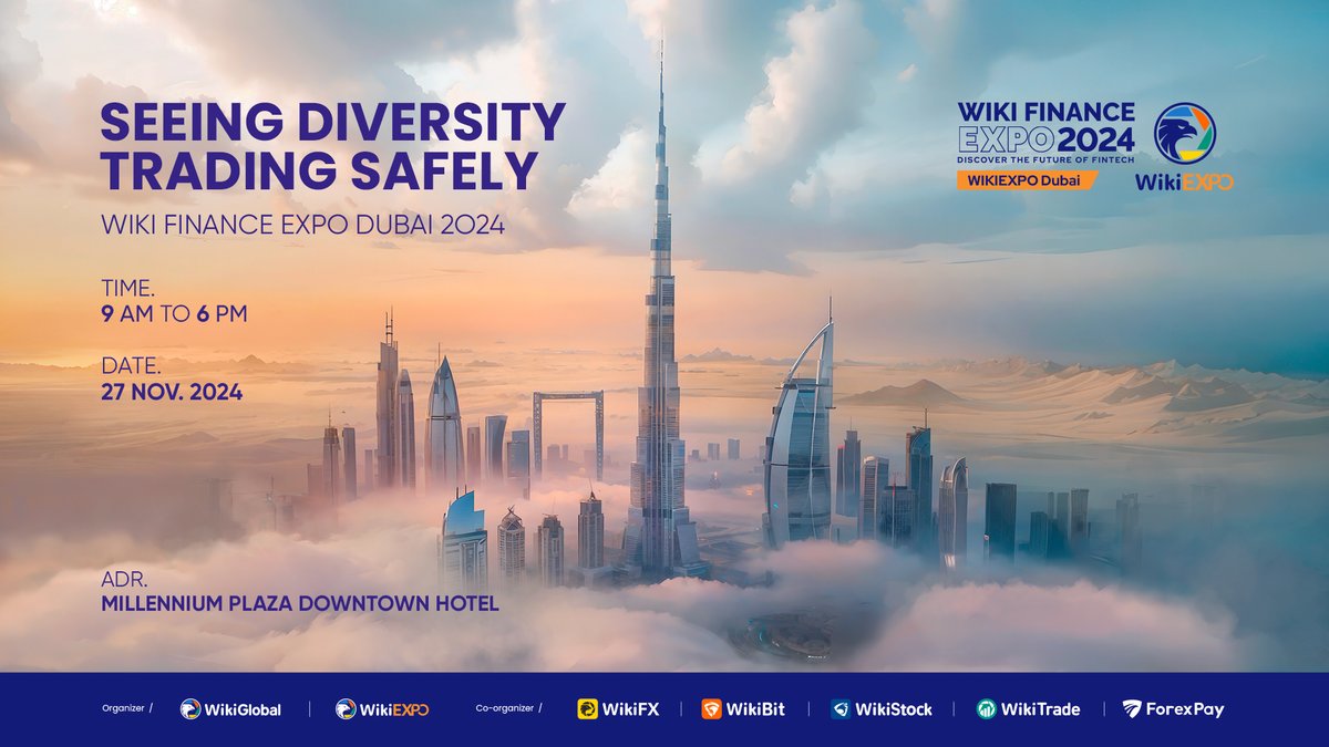 industryevents's tweet photo. Wiki Finance Expo Dubai 2024 is taking place in #Dubai #UAE on Nov 27. This premier event is your gateway to exploring groundbreaking innovations &amp; trends in #fintech, #Web3, #AI, #cryptocurrency &amp; more. Secure your FREE ticket today!

https://t.co/VN03beYypZ

@Wikiexpo_global https://t.co/qCTnHXJ6TI