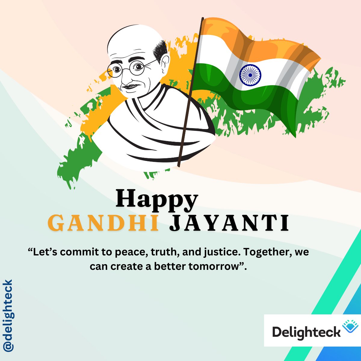 delighteck's tweet photo. "On this Gandhi Jayanti, let's remember that small actions can create great change".
#Gandhijayanti #Peacefulworld #delighteck https://t.co/bRt4TnwWpr