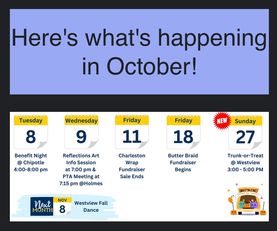 Get all the details at our website, maerckerpta.org. There you’ll find our calendar where you can RSVP for events (we love when you do that!) and then it will give you an option to add it to your own calendar.