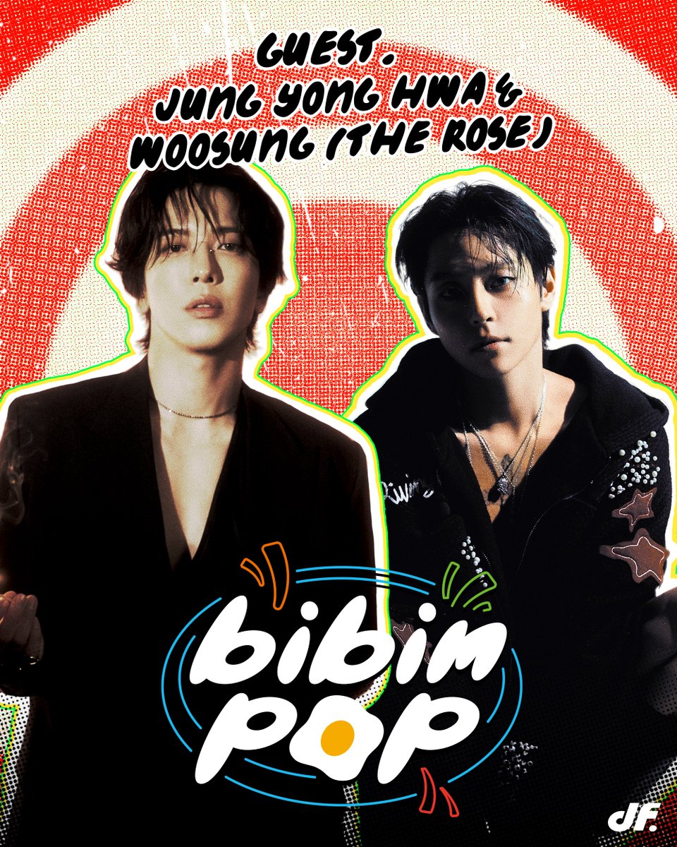 dingo_official's tweet photo. [#df]

비빔팝(BIBIM-POP) 13화 게스트 공개!
정용화 &amp; 김우성(The Rose)이
비빔팝의 열세 번째 게스트로 찾아옵니다.

비빔팝 (BIBIM-POP) Episode 13
10/6(SUN) 14:00(KST)

#비빔팝 #BIBIMPOP
#황소윤 #키드밀리 #씨엔블루 #정용화 #더로즈 #김우성
#CNBLUE #JUNGYONGHWA #TheRose #Woosung https://t.co/eix1MDA3hj