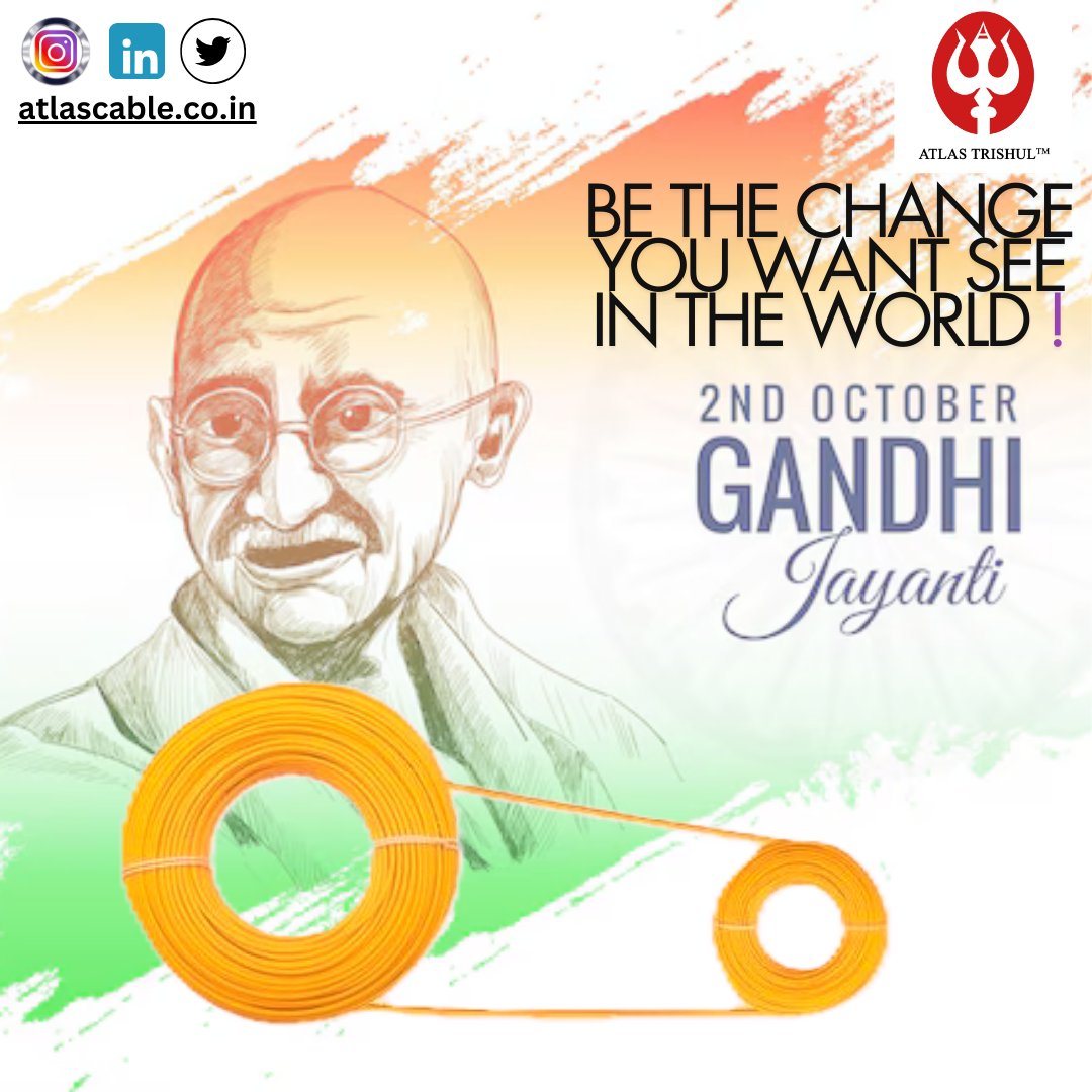 On this Gandhi Jayanti, let’s remember the man who taught the world that change starts with us. His courage, humility, and wisdom are timeless. Let’s walk the path of non-violence and truth for a brighter tomorrow. 
 #GandhiJayanti #BeTheChange #BapuLegacy #PeaceForAll