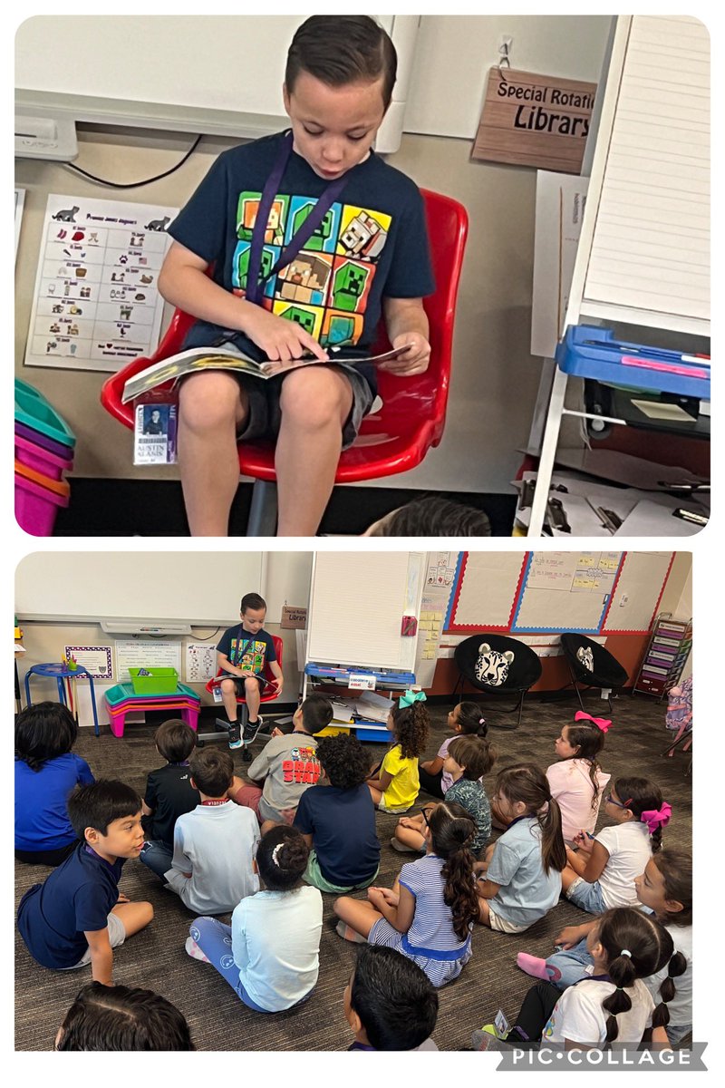 When a former student spends his spot tickets to read to my class <a href="/MJEjags/">Jenks Elementary</a> My heart is full! 🥰🥰