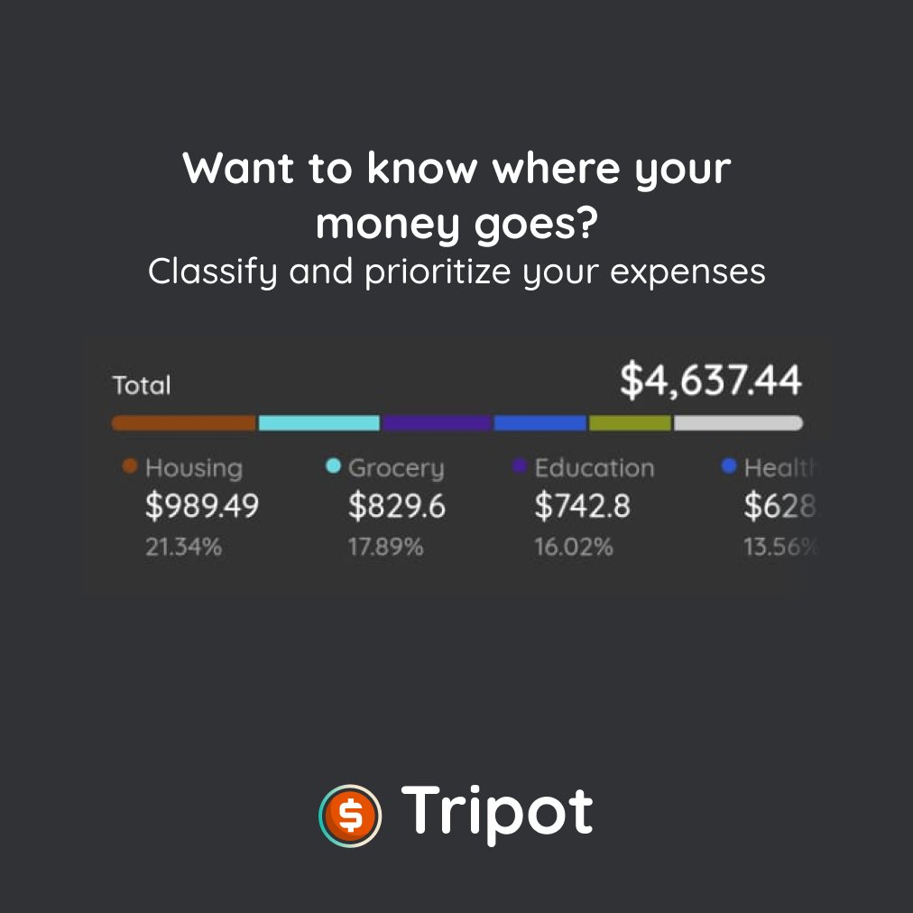 tripot_ec's tweet photo. 💸 Want to know where your money goes?
🗂️ Classify and prioritize your expenses
Start making better financial decisions with [App Name]! 📲

#PersonalFinance #Budgeting #MoneyManagement #Expenses #SaveMore https://t.co/b1ypPANS2E