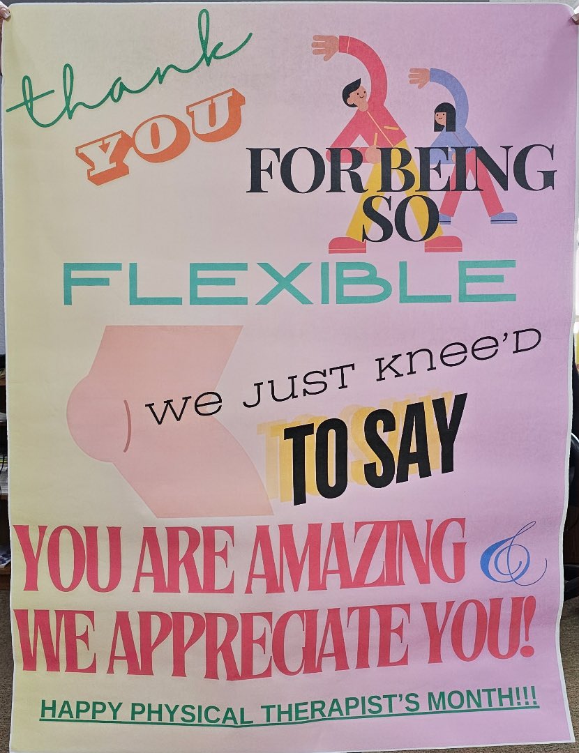 YISD_SPED's tweet photo. Happy #PhysicalTherapyMonth! A huge thank you to our incredible district physical therapists for all they do to support our students' growth, mobility, and independence. We appreciate your dedication and hard work! @YISD_SPED @medina_dav #ThankYouPTs https://t.co/qcTfFqxynk