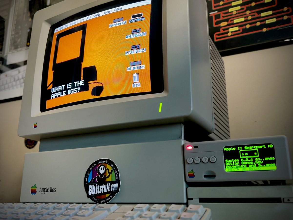 javmast3r's tweet photo. Testing the new Apple 3.5 floppy Emu with the IIgs: a match made in heaven!!!
#Apple #AppleIIgs #BMOW #Mac #Macintosh #Emulator #Floppy #8bitstuff https://t.co/kDcxwbZYpD