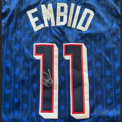 dmorey's tweet image. .@shanetakecharge foundation is running an auction with unique items such as this one of a kind signed Joel Embiid Olympic jersey to benefit Camden Academy. Bid today and also check out the other cool items here:

zeffy.com/en-US/ticketin…