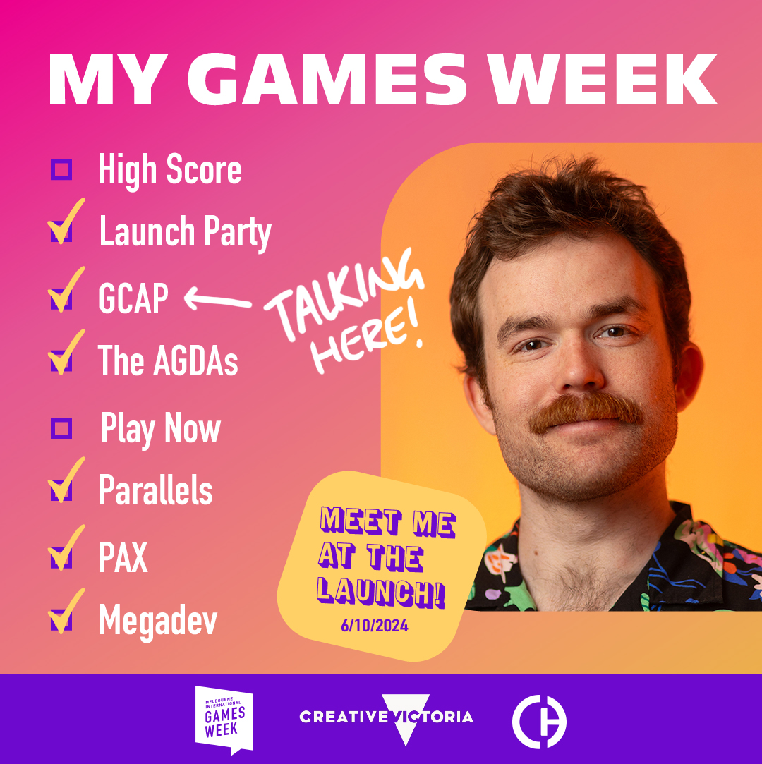 chowgood's tweet image. It&apos;s less than one week until MIGW and GCAP! I&apos;ll be giving my talk &quot;How To Never Rig The Same Thing Twice&quot; at 11:00am on Tuesday October 8th. I&apos;ll also be open to meetings the whole week. If you want to talk about rigging, your project or just catch-up, get in touch!