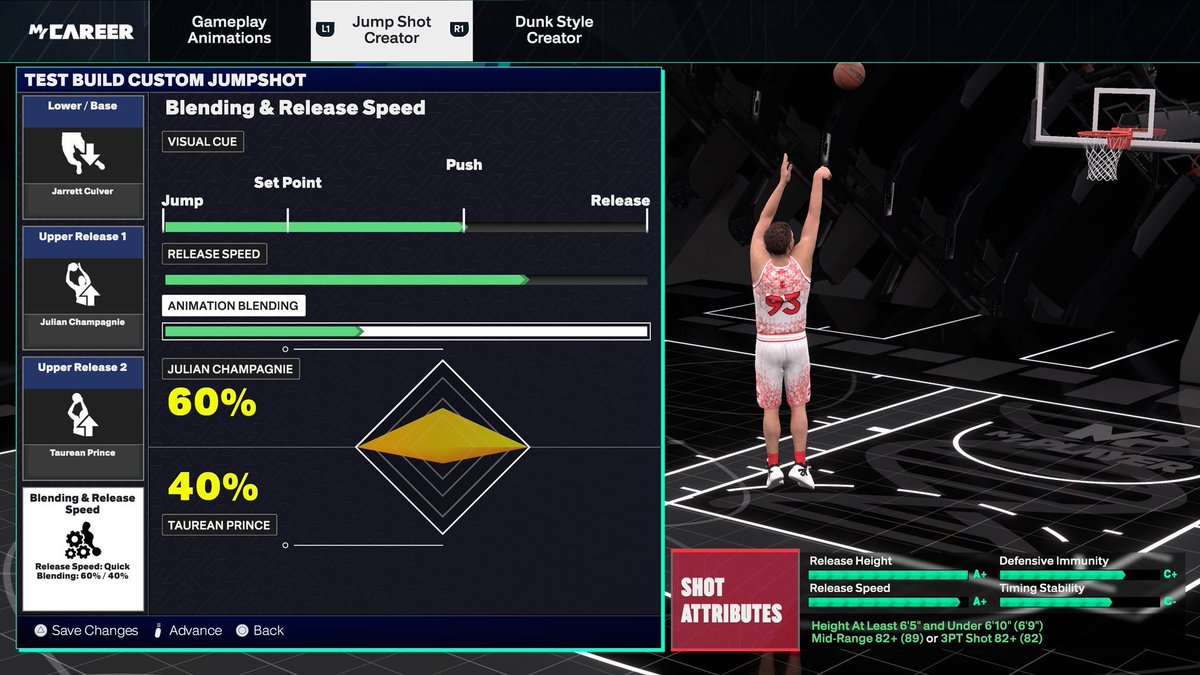 boofiq's tweet photo. NEW 6'5-6'9 JUMPSHOTS THAT I'VE BEEN EXPERIMENTING WITH ON #NBA2K25  

Lower Base: Isaiah Collier
Upper Release 1: Herbert Jones 35%
Upper Release 2: Jalen Hood-Schifino 65%

Lower Base: Jarrett Culver
Upper Release 1: Julian Champagnie 60%
Upper Release 2: Taurean Prince 40%

Lower Base: Ray Allen
Upper Release 1: Rudy Gay 53%
Upper Release 2: Terrance Ross 47%

*MAKE SURE TO FOLLOW THE 3/4 RELEASE SPEED & PUSH VISUAL CUE*

Support is appreciated.