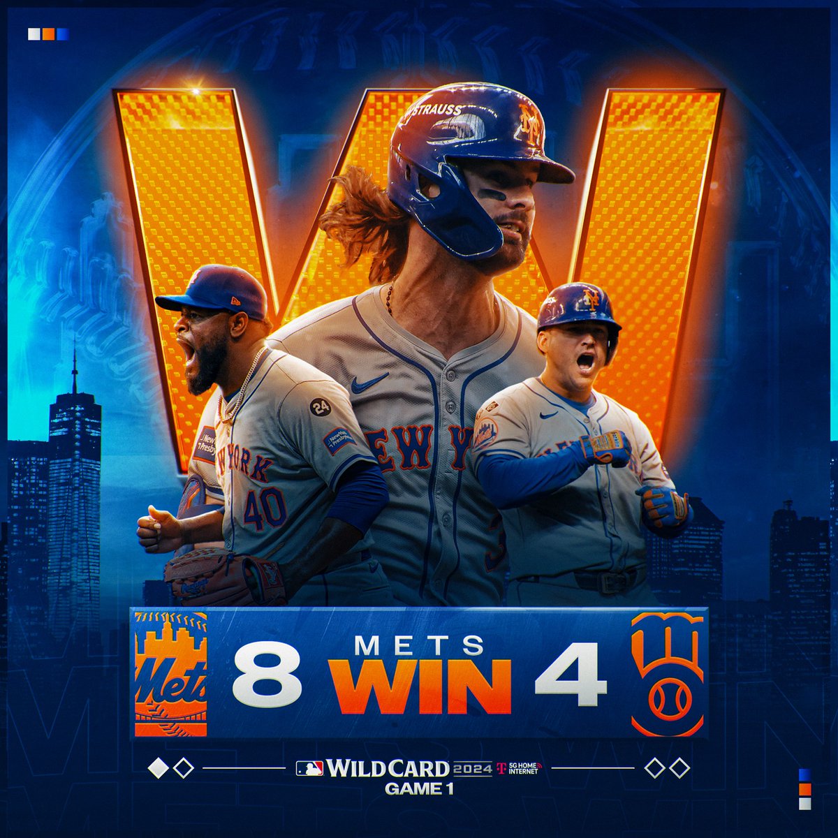 Game 1 dub! #MetsWin #LGM