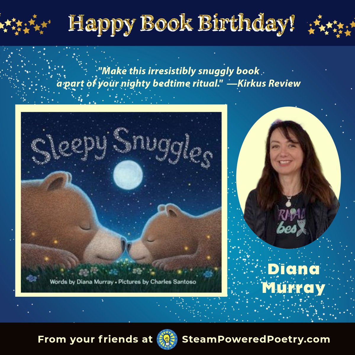 Heidi Bee Roemer (@poetweet4) on Twitter photo Cheers to Diana Murray! Her new book, Sleepy Snuggles, is popping up on bookstore shelves across the country! Share this soothing bedtime story with your little ones tonight. <a href="/DianaMWrites/">Diana DINOSAUR DAY Murray 🦖</a> <a href="/ClarionBooks/">Clarion Books</a> #kidlit #picturebook <a href="/KirkusReviews/">Kirkus Reviews</a> Cheers to Diana Murray! Her new book, Sleepy Snuggles, is popping up on bookstore shelves across the country! Share this soothing bedtime story with your little ones tonight. <a href="/DianaMWrites/">Diana DINOSAUR DAY Murray 🦖</a> <a href="/ClarionBooks/">Clarion Books</a> #kidlit #picturebook <a href="/KirkusReviews/">Kirkus Reviews</a>