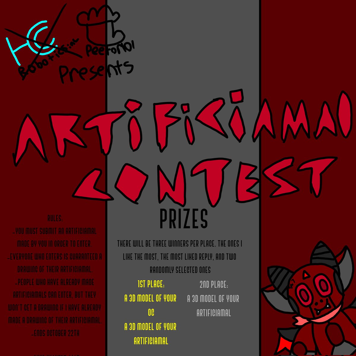 Peetorlol's tweet photo. I want more people to make artificiamals, so.... https://t.co/v0DOJMmFrT