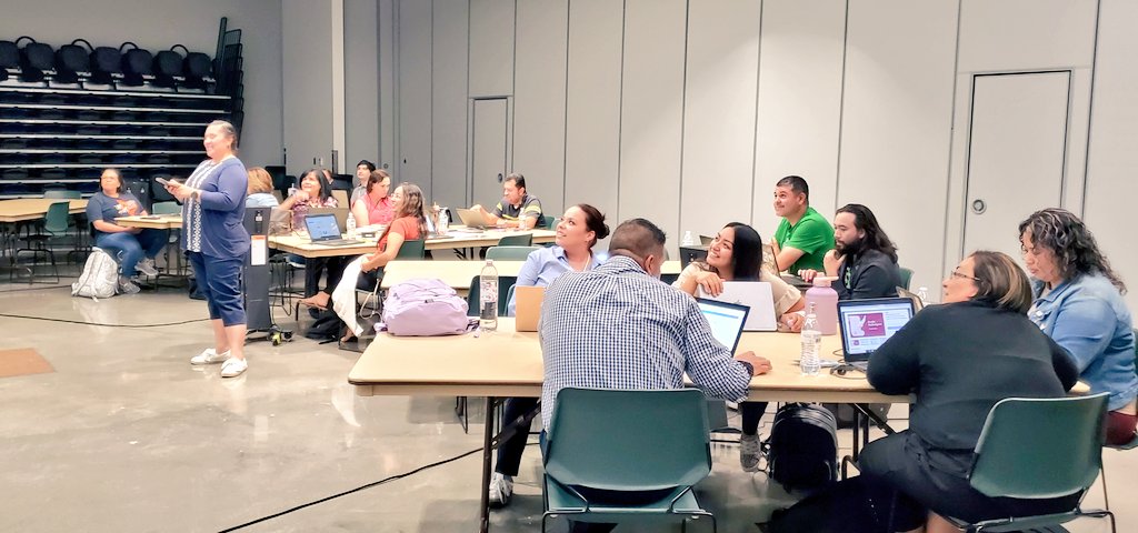 MMoreno_TECH's tweet photo. Our SISD educators took advantage of intersession opportunities to learn and grow in their use of digital collaboration and AI-infused tools. Thanks to our @SISD_InstrTech team for leading sessions using @MicrosoftEDU @Canva and @magicschoolai #TeamSISD #ALLIN https://t.co/MqYFE7UAtN