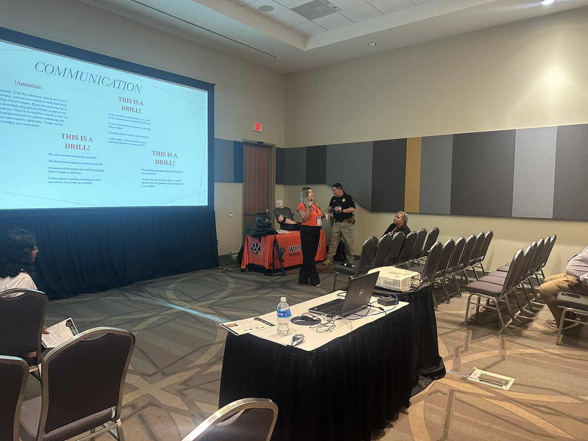 wadestanford's tweet photo. Flashback to txEDCON24! Loved joining our @WestwoodISD team to present our holistic approach to campus safety. Great things are happening in The Wood because of our amazing team!
@tasanet @tasbnews #WWWay #leadership #SmallDistrictDoingBigDistrictThings #suptchat #txedcon24 https://t.co/ISxq32tcUn