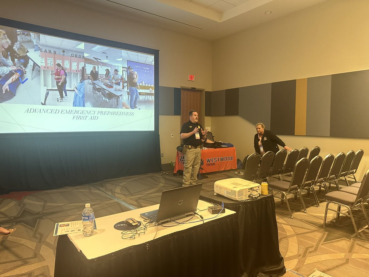wadestanford's tweet photo. Flashback to txEDCON24! Loved joining our @WestwoodISD team to present our holistic approach to campus safety. Great things are happening in The Wood because of our amazing team!
@tasanet @tasbnews #WWWay #leadership #SmallDistrictDoingBigDistrictThings #suptchat #txedcon24 https://t.co/ISxq32tcUn
