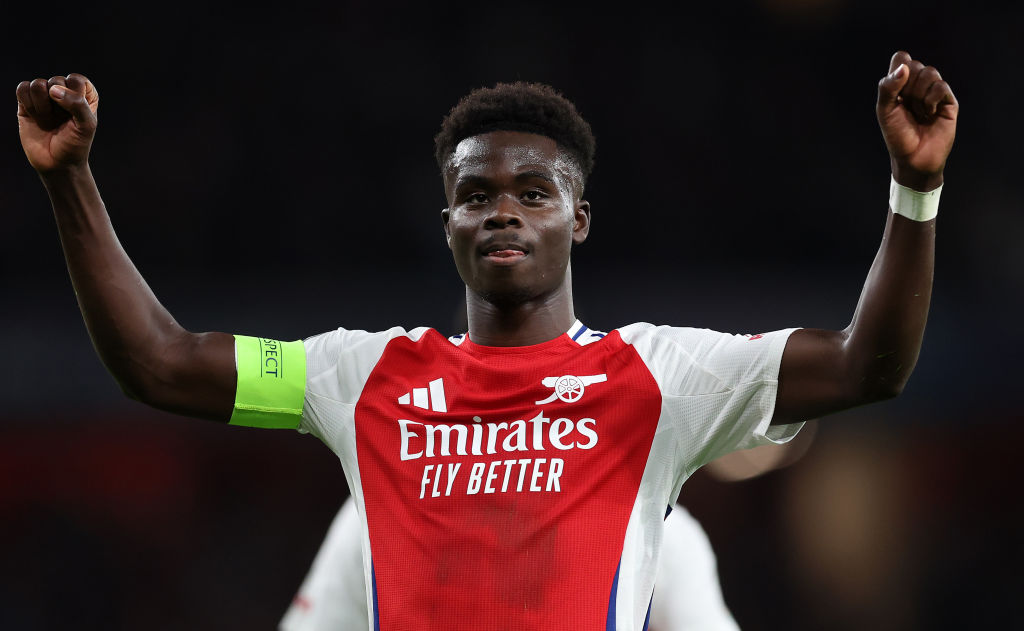 FabrizioRomano's tweet photo. 🚨✨ Bukayo Saka on winning the Premier League title: "I don’t wanna put too much pressure on us… but I do think this is the year".

"We’ve been close the last two years, we’re getting closer… I hope this will be the year", told CBS. https://t.co/wgnHu66L6L