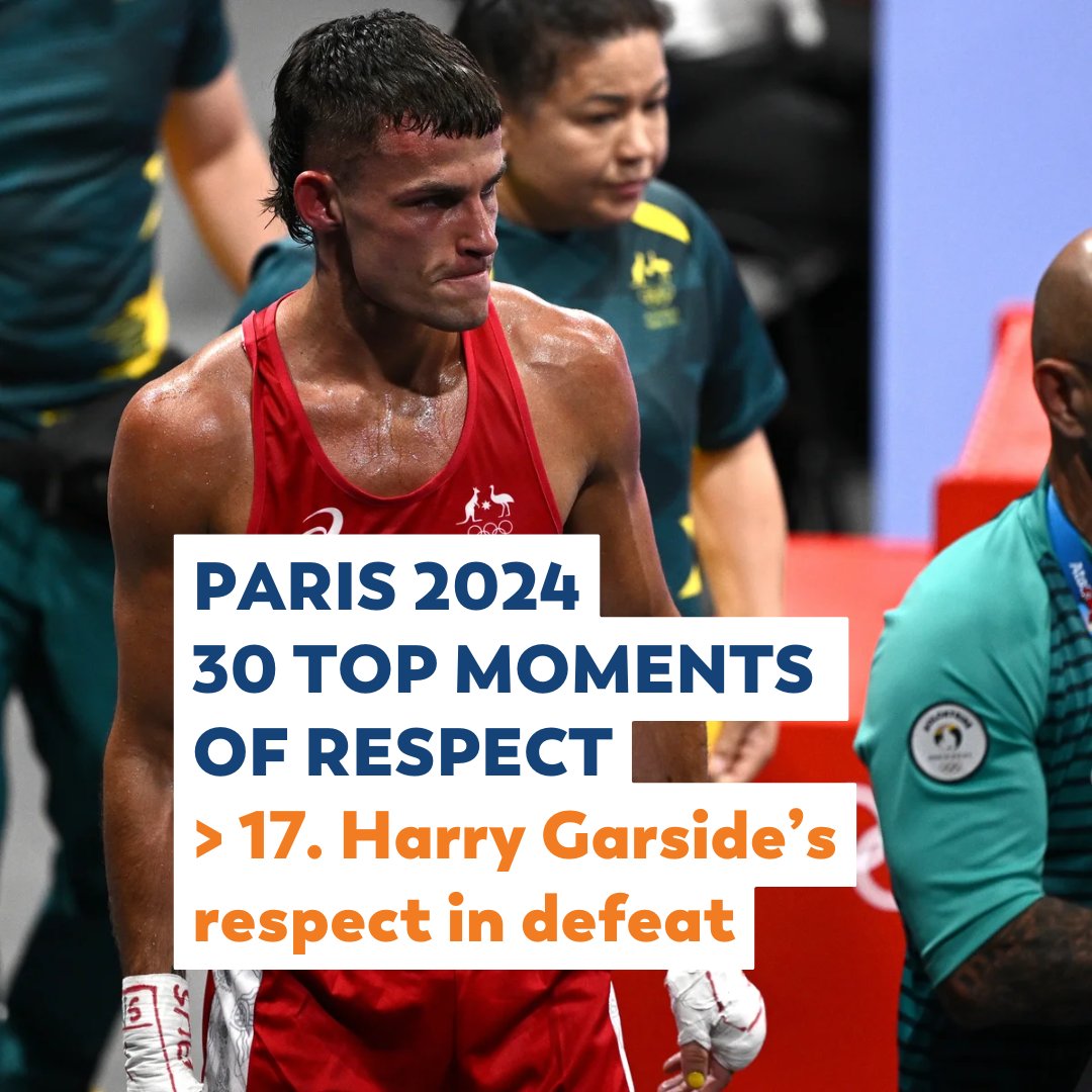 ClubRespectTeam's tweet photo. 17. Harry Garside – respect in defeat

His raw post fight interview was applauded by millions in Australia for his vulnerability and managing mental health. 

Check all the moments from 1 to 20:  https://t.co/MBKi1svsSY
​
#EspritSportifSeries #Olympics #Paris2024 https://t.co/MwI7s8rCBe
