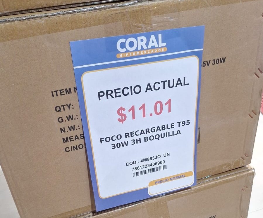 MemesDelMijinOr's tweet photo. #ÚLTIMAHORA
Antes de los apagones compré un foco recargable a $3.50 en el Coral y hoy fui a comprar nuevamente y el precio es $11 🫤
Quién controla este abuso por parte de los empresarios del grupo Gerardo Ortiz, Presi @DanielNoboaOk  ...??
Esto en un #Robo descarado al pueblo https://t.co/jaSrC05s0T
