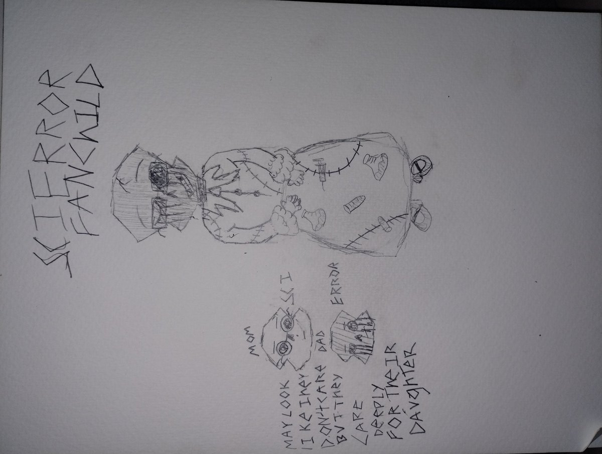 ErrorQu17871473's tweet image. Update on scierror fan child still a WIP
#errorsans #sciencesans #oc #fanchild
#scierror