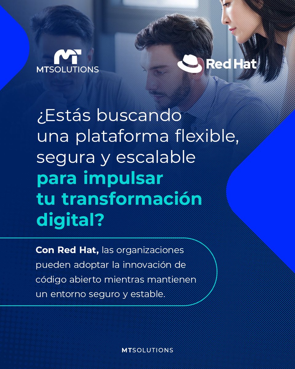 mtsolutionsglob's tweet photo. 💡 Red Hat: El Futuro de la Innovación Abierta

Desde la automatización hasta la modernización de aplicaciones, Red Hat está cambiando la forma en que las empresas implementan soluciones tecnológicas.

Descubre cómo Red Hat te permite crecer sin restricciones con MT Solutions🌐 https://t.co/KPlXHe2Uef