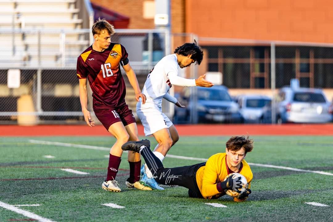 DHS 1 - Princeton 0.
Cannon Peak with 10 saves and his 7th shutout. Nolan Harju with game winner in the 68th minute.  
Photo by Jim Davis/Harbor Mystique Photography.