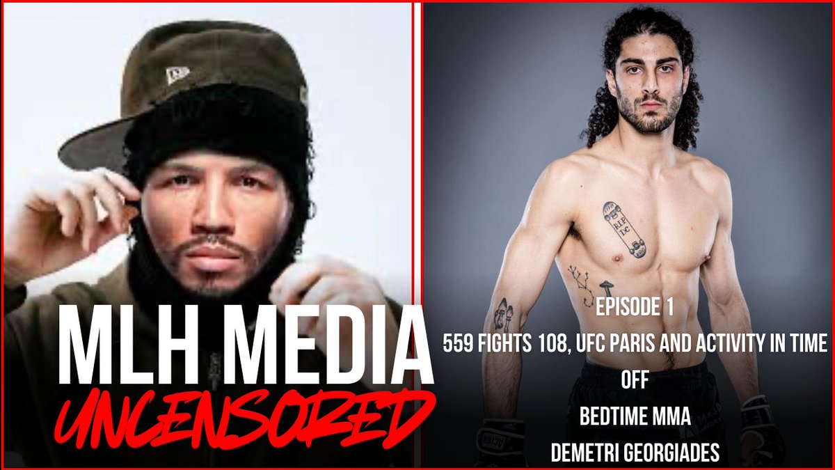 LIVE NOW 

Go check out the first ever episode of MLH Media UnCensored with <a href="/BedtimeMMA/">BedtimeMMA</a> and 1-0 Demetri Georgiades as he looks to hop back in the cage on December 14th at the Tech Cu Arena

youtube.com/watch?v=A95XfT…