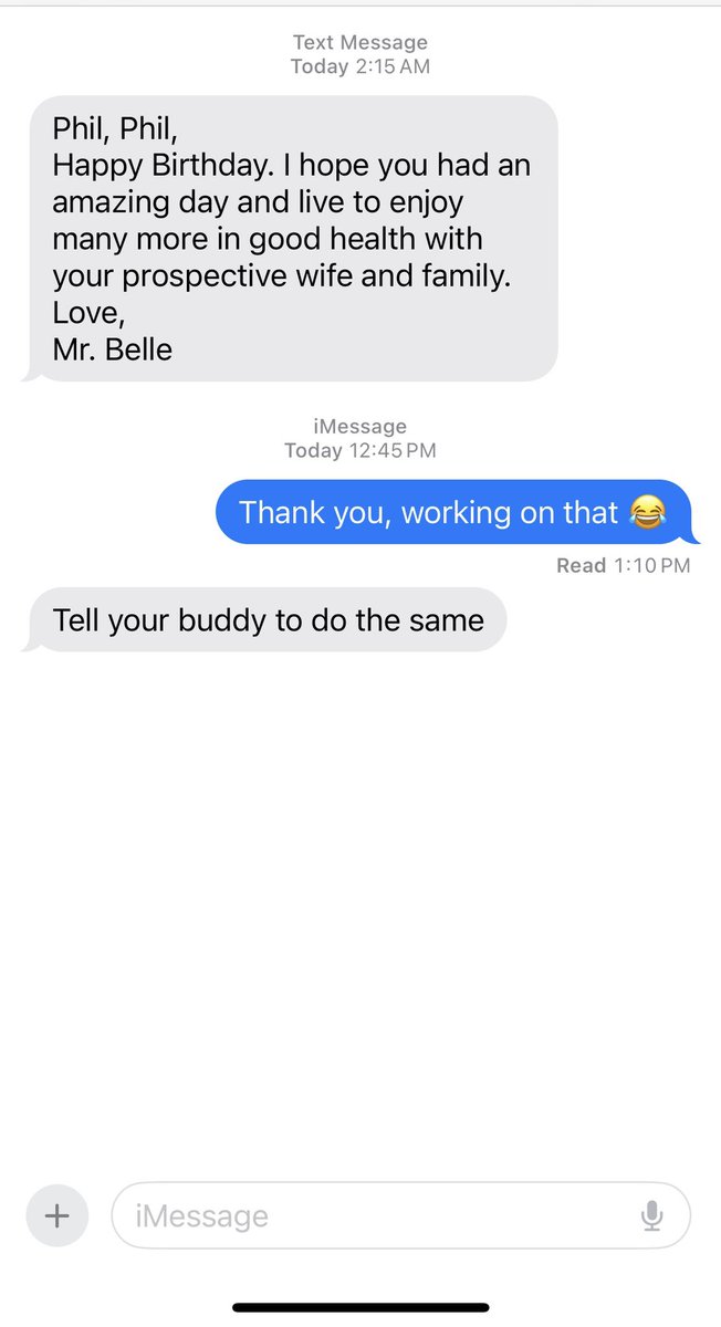 iknowyouPHILLme's tweet photo. My yearly reminder from @domstoofly dad that I get no bitches 😂 https://t.co/gMb6BLCY63