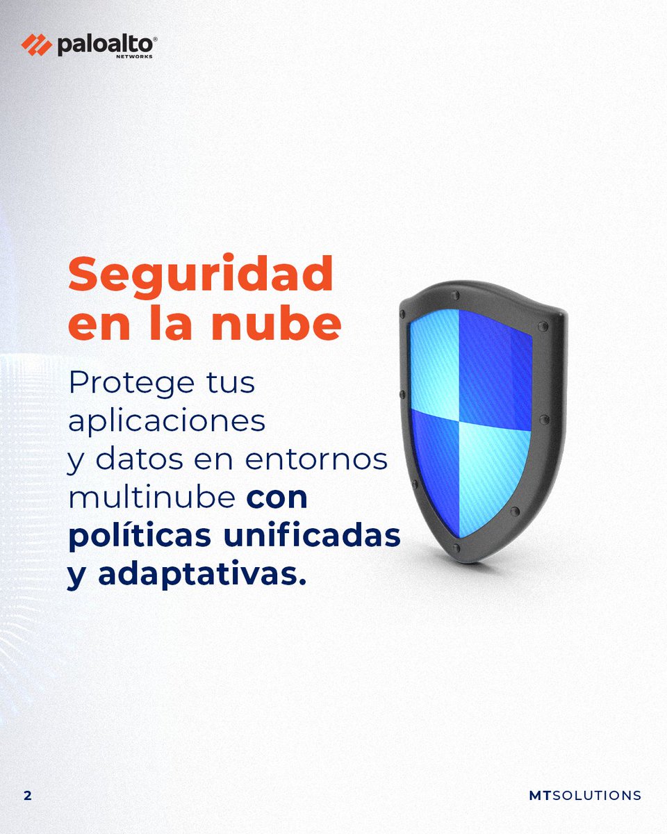 mtsolutionsglob's tweet photo. 🔐 La ciberseguridad ya no es opcional. Con Palo Alto Networks, tu empresa obtiene protección avanzada, automatizada y adaptada a los desafíos de hoy.

Fortalece tu seguridad con soluciones diseñadas para proteger datos en cualquier entorno. https://t.co/Z70MLxWnLq