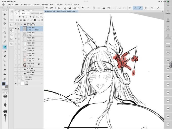 オーガズムって表情だったの忘れてたので修正....イキ顔かなぁ 