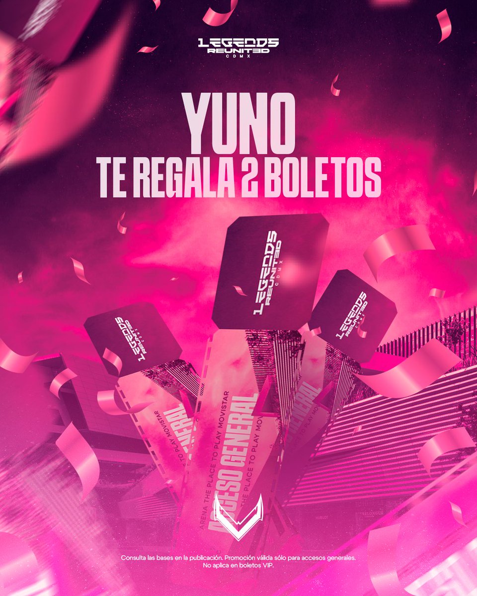 !Estoy sorteando boletos para LEGENDS REUNITED CDMX! Solo sigue estos pasos:

1. Síguenos.
🔥<a href="/_YUNOOOO/">𝓝𝓸𝓼 yuno</a>
🔥<a href="/NostalgiaGnesis/">𝐍𝐨𝐬𝐭𝐚𝐥𝐠𝐢𝐚</a>

2. Follow
💜twitch.tv/yuno_uknow

3. Dar like y rt. 🔁

Los ganadores se revelará el 29 de octubre. Gracias a <a href="/TeeGamingOrg/">Tee Gaming</a> por hacer posible este sorteo.