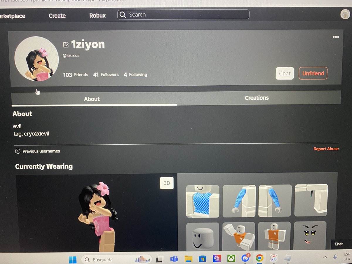 nikiliskz's tweet photo. su cuenta de roblox https://t.co/lxaRvrFPC7
