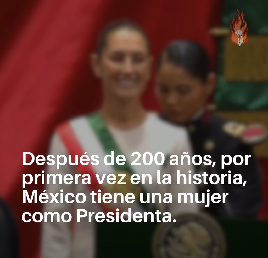 Cesito79's tweet photo. No es quien esperaba para México pero sin duda, esta mujer está haciendo historia, primer mujer presidenta wow!… jamás pensé verlo con mis ojitos en nuestro país… espero por amor a mi México que gobierne para tod@s, porque como ella lo dijo: “no llega sola, llegamos tod@s” https://t.co/BynP85odao