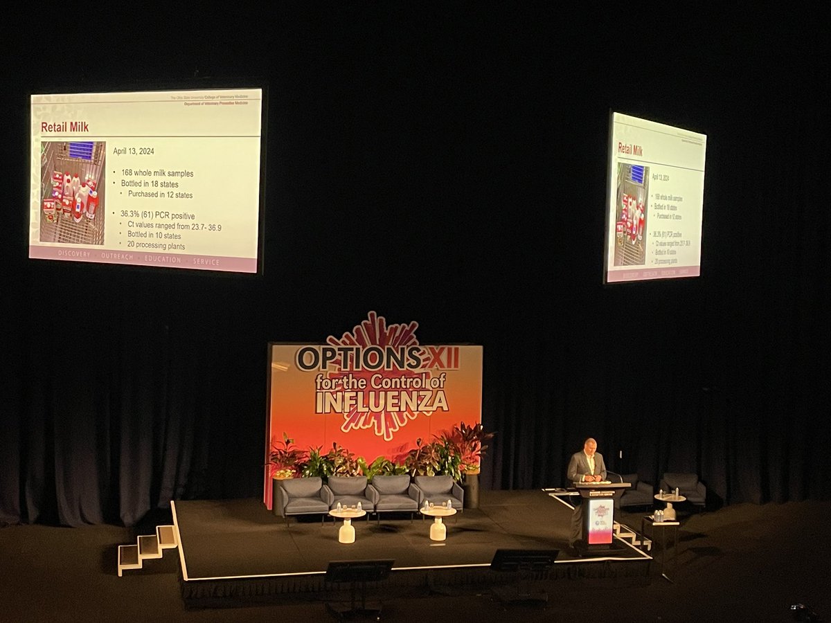 ESWI (@eswinfluenza) on Twitter photo Day4 <a href="/options2024/">Options2024</a>! Great talks on zoonotic spillovers and risks <a href="/MalikP46697504/">MalikP</a> on 🐪MERS. <a href="/MarianaLeguia/">Mariana Leguia</a> on H5N1 in seabirds+ mammals 🦭 in Peru, & Andrew Bowman on 🐄outbreak. Common conclusion: huge underestimation of risk, increased surveillance, & one health approach. Day4 <a href="/options2024/">Options2024</a>! Great talks on zoonotic spillovers and risks <a href="/MalikP46697504/">MalikP</a> on 🐪MERS. <a href="/MarianaLeguia/">Mariana Leguia</a> on H5N1 in seabirds+ mammals 🦭 in Peru, & Andrew Bowman on 🐄outbreak. Common conclusion: huge underestimation of risk, increased surveillance, & one health approach.