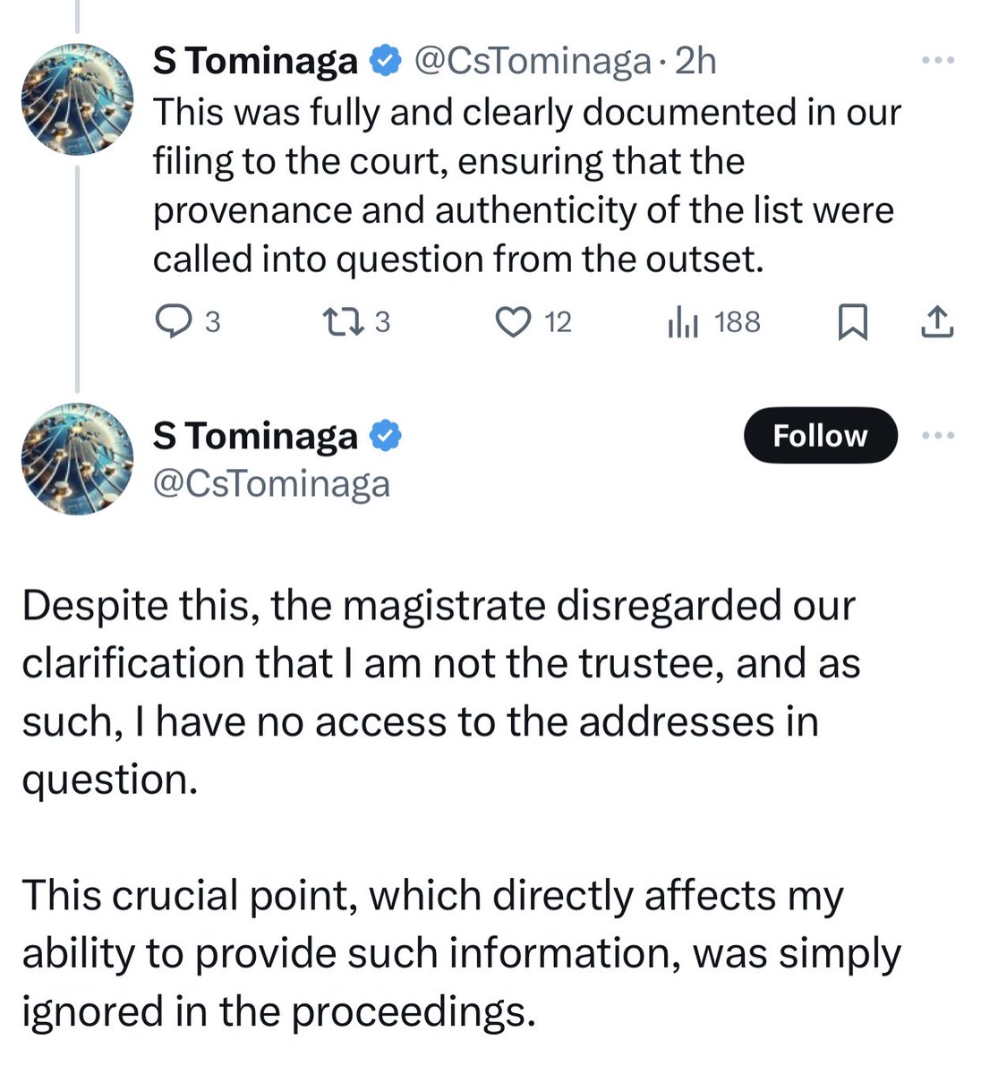 a void (leaks) tweet media