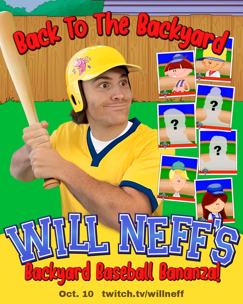 October 10th we find out who is a batter and who is a broken ladder.
10 streamers compete to be the king of the backyard. 
Hosted by Vinnie the Gooch