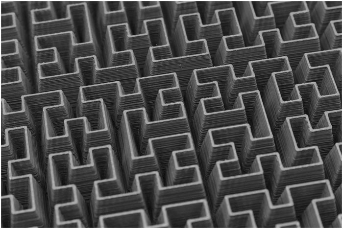 jwt0625's tweet photo. You've probably seen the array of pyramids in an anechoic chamber. You could make a "pyramid" of Hilbert curve so that it is 3D print friendly and still polarization insensitive. They used carbon-loaded HIPS and achieved lower than -20 dB reflectance over a wide frequency range. https://t.co/rGb0fHAagi