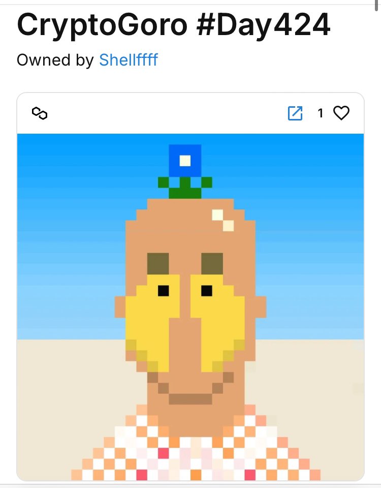 Had a few coins and was having fun bidding on CryptoGoros. However, the price dropped on this early one with a legendary blue flower so I jumped on it. POW POW!!