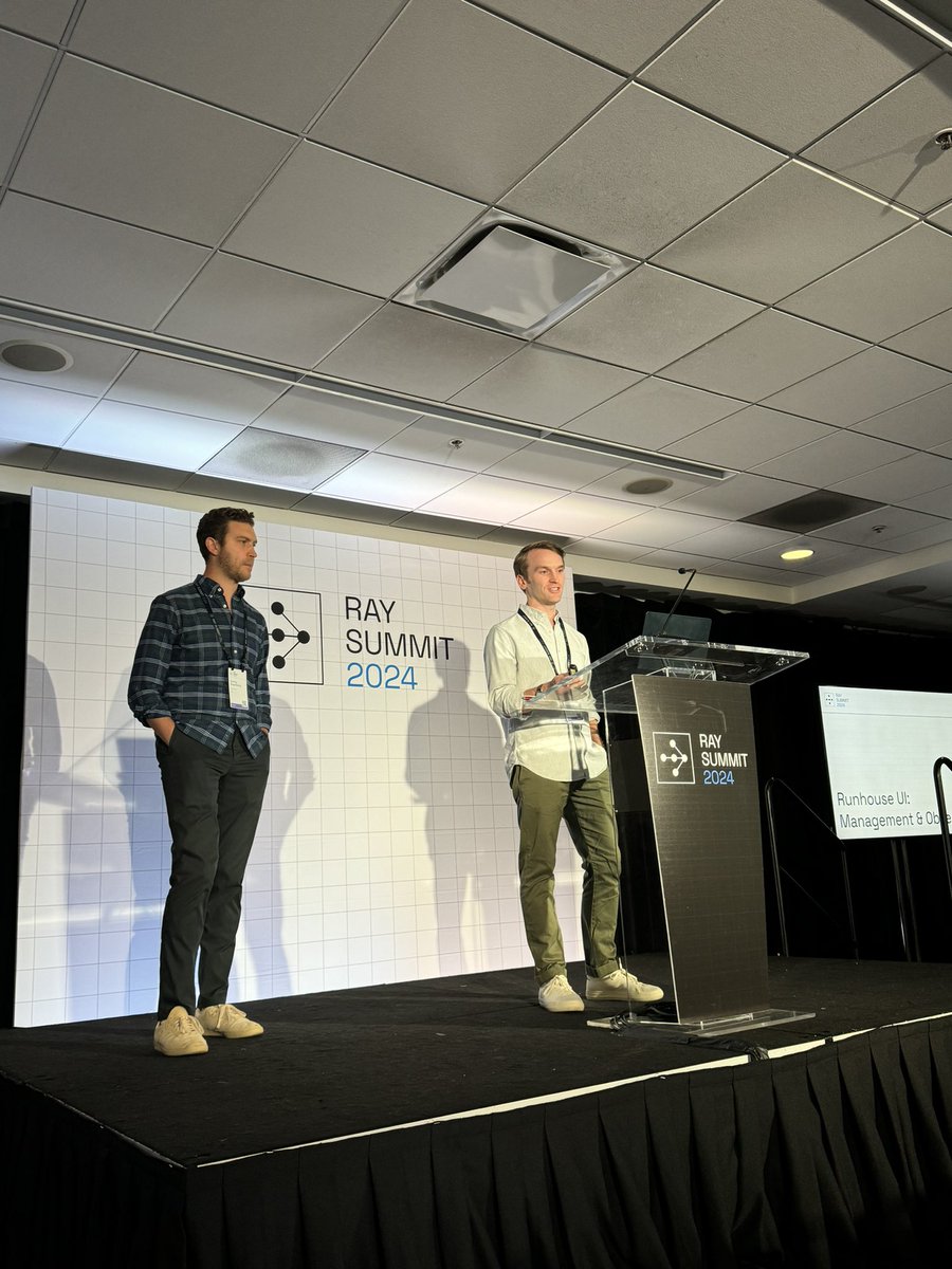 psomrah's tweet photo. Fav talk at the #RaySummit2024 has to go to the ✨ @runhouse_ team ✨ with @DonnyGreenberg @mattkandler taking the stage to share how they’ve built https://t.co/Si4PgTV7P8 to foster collaborative Ray development at scale 

The team’s also doing a super fun drink sesh at 6:30 PT @Black Hammer Brewing Co in SoMa —> if you’re an ML Eng at the #RaySummit today, come through and talk shop 🍺🍻

fin/
