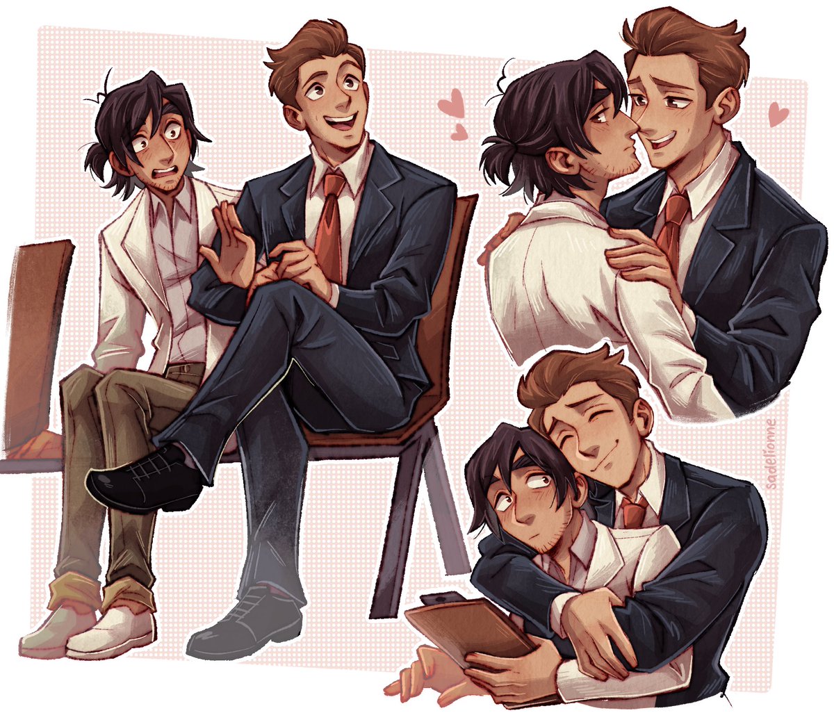 sadelionne's tweet image. okay then, here’s some yaoi #breagan too