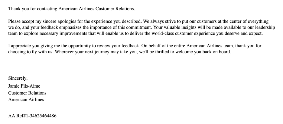 RocSwingle's tweet photo. Still frustrated, @AmericanAir. We gave up seats 8/17 on an overbooked flight, for promised travel credits still NOT issued. I completed customer form, called, sent snail mail, even went to airport! STILL NOTHING but "sorry." Be warned, travelers.👎 
My next trip: @SouthwestAir👍 https://t.co/JIT6MHGcrx