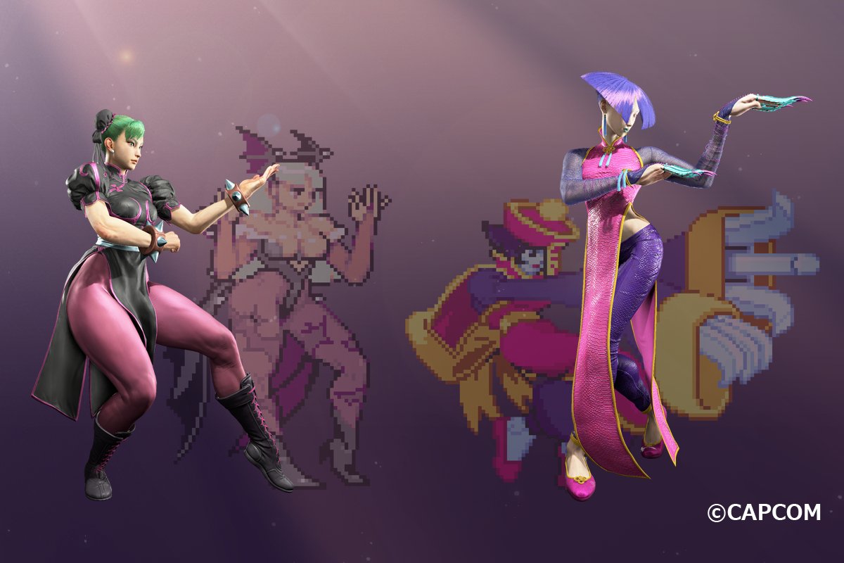 StreetFighter's tweet photo. A Street Voter event for Darkstalkers has flown in! 🦇

Vote for your favorite Darkstalkers character then earn additional votes by playing in the Battle Hub to receive special spooky colors for those 6 characters!

Ends at 11:59 PM on Oct 7! https://t.co/OFf2jDlSHv