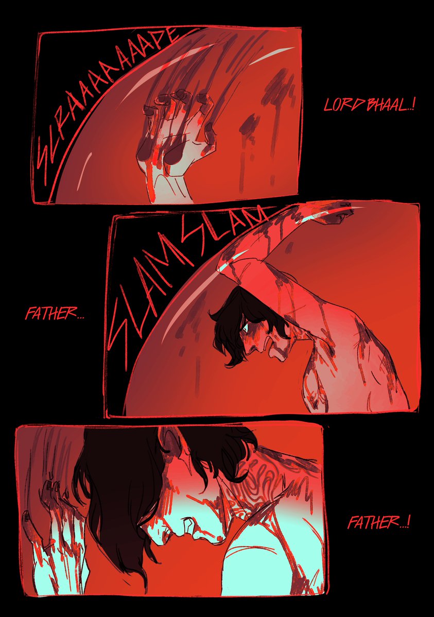 dmbakura's tweet photo. i think about durge trapped in the pod a lot. the first to be tadpoled, abandoned, disgraced, at the mercy of their own karma. [also durgetash if you squint] [bg3] https://t.co/DnEfiYmdxh