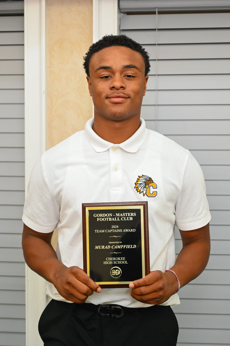 The Gordon-Masters Memorial Burlington County Football Club congratulates Cherokee High School's Murad Campfield on being named Captain for the 2024 Team.  #MuradCampfield #CherokeeHighSchool