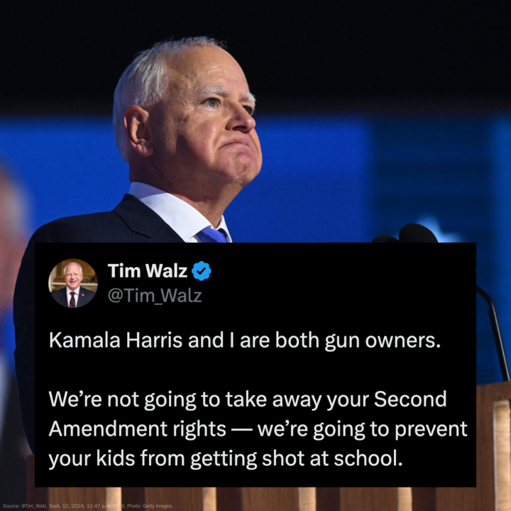 Only one vice presidential candidate will fight for freedom from gun violence.