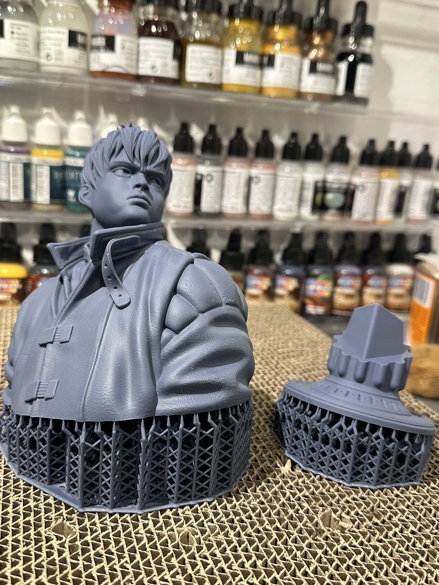 CharroZuck's tweet image. Kaneda
Sculpt: @eastman #zbrush
Resin: @SirayaTech Fast Navy Grey
Printer: @mypeopoly Forge & @WhamBamSystems XTR
Supports: @lychee3d
#3DPrinting #3dprinter #AKIRA