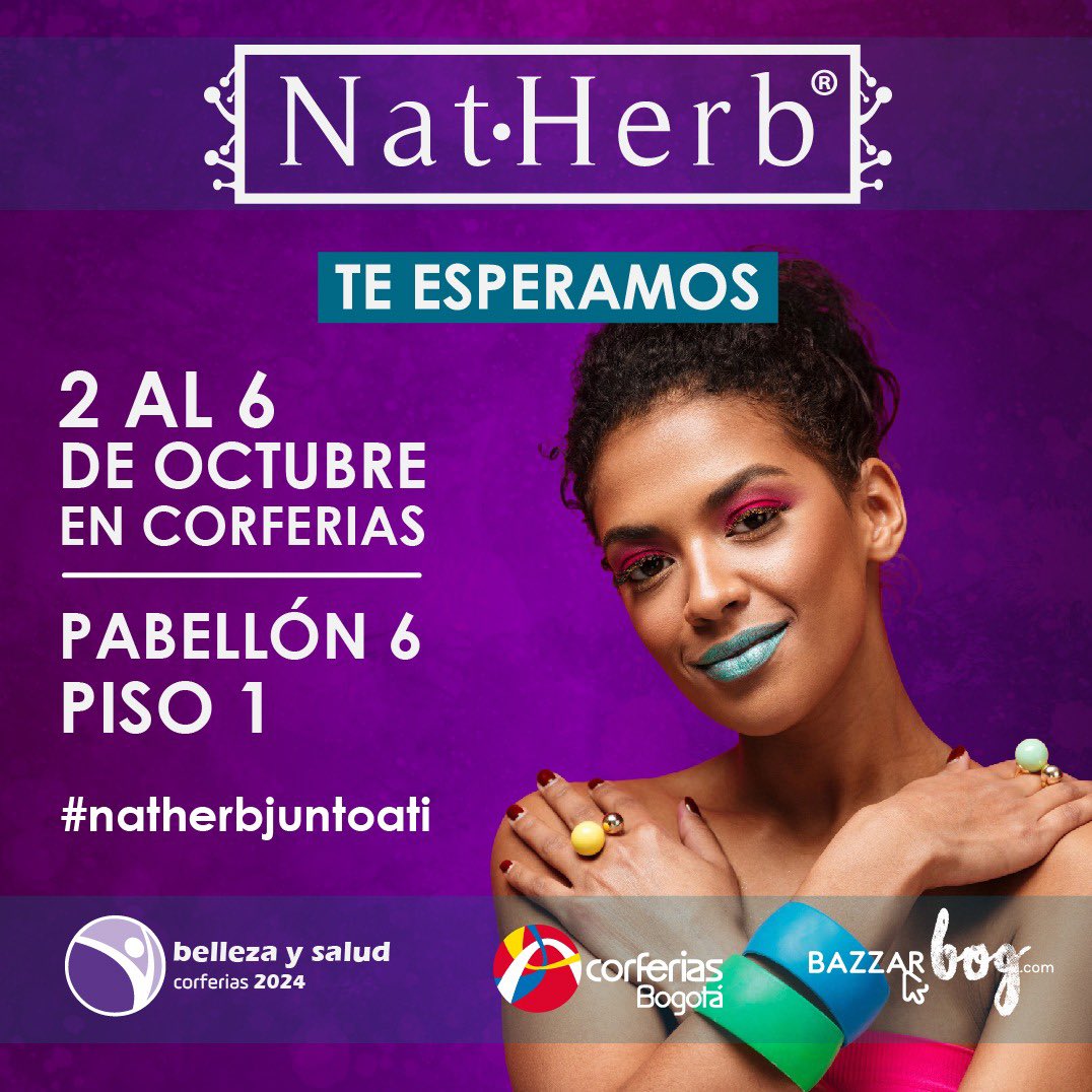 MedicalCBDcol's tweet photo. Presentes nuevamente en Corferias, esta vez en la edición de Belleza y Salud 2024 🎉 te esperamos #medicalcbd #corferias #feriabellezaysalud2024 https://t.co/xFGp9qxdK5