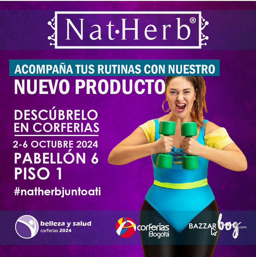 MedicalCBDcol's tweet photo. Presentes nuevamente en Corferias, esta vez en la edición de Belleza y Salud 2024 🎉 te esperamos #medicalcbd #corferias #feriabellezaysalud2024 https://t.co/xFGp9qxdK5